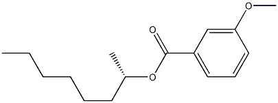 (+)-m-Anisic acid (S)-1-methylheptyl ester 结构式