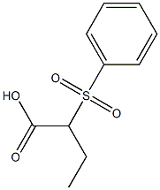 2-Phenylsulfonylbutanoic acid 结构式