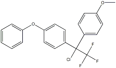 1-Chloro-1-(4-phenoxyphenyl)-1-(4-methoxyphenyl)-2,2,2-trifluoroethane 结构式