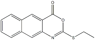 2-Ethylthio-4H-naphth[2,3-d][1,3]oxazin-4-one 结构式