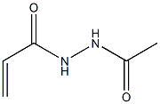 1-Acryloyl-2-acetylhydrazine 结构式