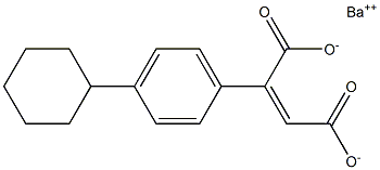 2-(4-Cyclohexylphenyl)maleic acid barium salt 结构式