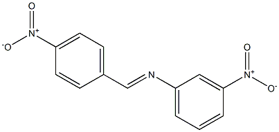 N-(3-Nitrophenyl)-4-nitrophenylmethanimine 结构式