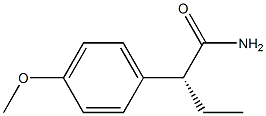 [R,(-)]-2-(p-Methoxyphenyl)butyramide 结构式