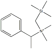 1-Phenyl-N-(trimethylsilylmethyl)-N,N-dimethylethanaminium 结构式