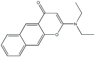 2-Diethylamino-4H-naphtho[2,3-b]pyran-4-one 结构式