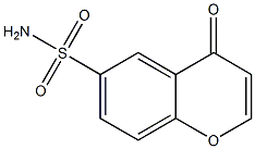 4-Oxo-4H-1-benzopyran-6-sulfonamide 结构式