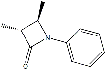 (3R,4R)-3,4-Dimethyl-1-phenylazetidin-2-one 结构式