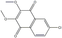 2,3-Dimethoxy-6-chloro-1,4-naphthoquinone 结构式