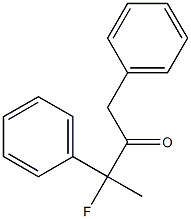 3-Fluoro-1,3-diphenyl-2-butanone 结构式