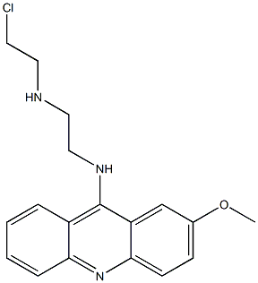 N-(2-Chloroethyl)-N'-(2-methoxy-9-acridinyl)-1,2-ethanediamine 结构式