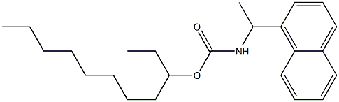 N-[1-(1-Naphtyl)ethyl]carbamic acid (1-ethylnonyl) ester 结构式