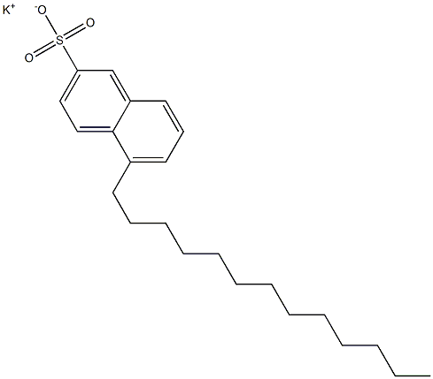 5-Tridecyl-2-naphthalenesulfonic acid potassium salt 结构式