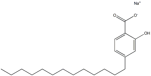 4-Tridecyl-2-hydroxybenzoic acid sodium salt 结构式