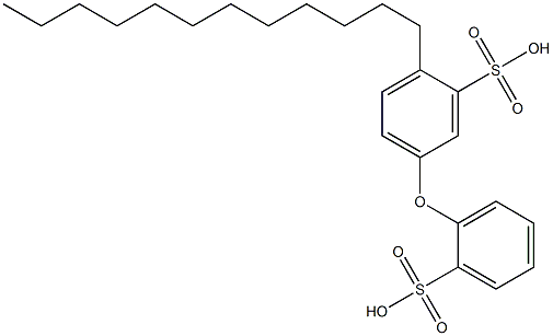 4-Dodecyl[oxybisbenzene]-2',3-disulfonic acid 结构式