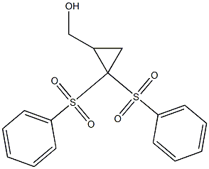 2,2-Bis(phenylsulfonyl)cyclopropanemethanol 结构式