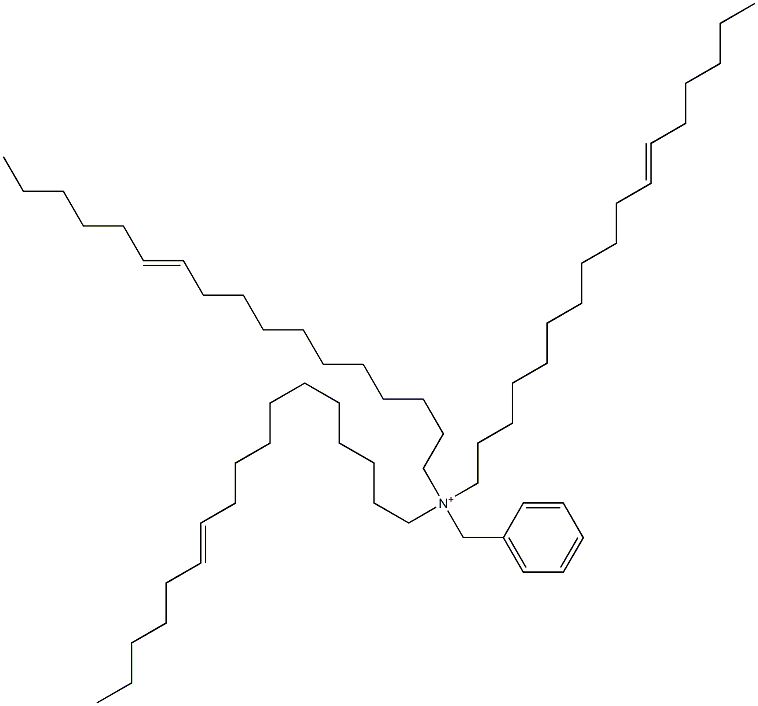 Tri(11-heptadecenyl)benzylaminium 结构式