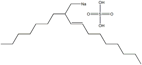 Sulfuric acid 2-heptyl-3-undecenyl=sodium ester salt 结构式