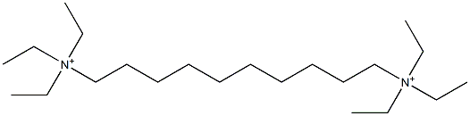 Decamethylenebis(triethylaminium) 结构式