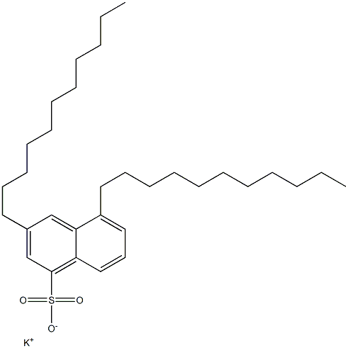 3,5-Diundecyl-1-naphthalenesulfonic acid potassium salt 结构式