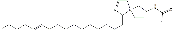 1-[2-(Acetylamino)ethyl]-1-ethyl-2-(11-hexadecenyl)-3-imidazoline-1-ium 结构式