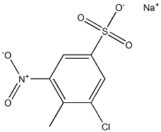 3-Chloro-4-methyl-5-nitrobenzenesulfonic acid sodium salt 结构式