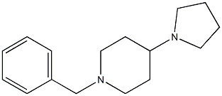 1-(Phenylmethyl)-4-(1-pyrrolidinyl)piperidine 结构式