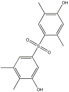 3,4'-Dihydroxy-2',4,5,5'-tetramethyl[sulfonylbisbenzene] 结构式