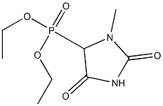 (1-Methyl-2,4-dioxoimidazolidin-5-yl)phosphonic acid diethyl ester 结构式