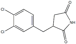 3-(3,4-Dichlorobenzyl)pyrrolidine-2,5-dione 结构式