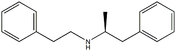 [S,(+)]-1-Methyl-2-phenyl-N-(2-phenylethyl)ethanamine 结构式