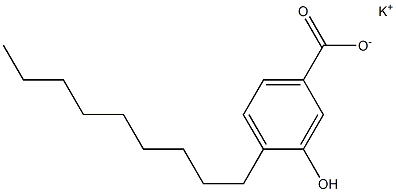 4-Nonyl-3-hydroxybenzoic acid potassium salt 结构式