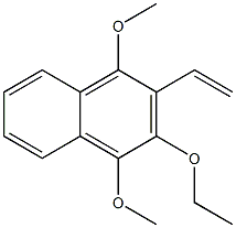 1-Methoxy-2-vinyl-3-ethoxy-4-methoxynaphthalene 结构式
