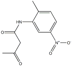 N-(2-Methyl-5-nitrophenyl)acetoacetamide 结构式