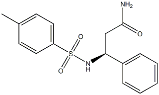 [S,(-)]-3-Phenyl-3-[(p-tolylsulfonyl)amino]propionamide 结构式