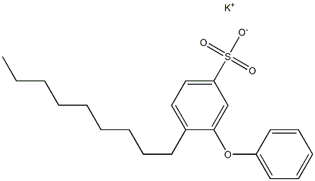 4-Nonyl-3-phenoxybenzenesulfonic acid potassium salt 结构式