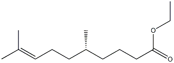 [R,(+)]-5,9-Dimethyl-8-decenoic acid ethyl ester 结构式