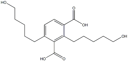 2,4-Bis(5-hydroxypentyl)isophthalic acid 结构式