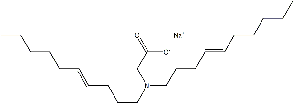 N,N-Di(4-decenyl)aminoacetic acid sodium salt 结构式