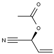 Acetic acid [(S)-1-cyano-2-propenyl] ester 结构式