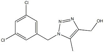 5-Methyl-1-(3,5-dichlorobenzyl)-1H-1,2,3-triazole-4-methanol 结构式