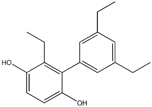 2-Ethyl-3-(3,5-diethylphenyl)benzene-1,4-diol 结构式