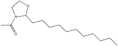 3-Acetyl-2-undecyloxazolidine 结构式