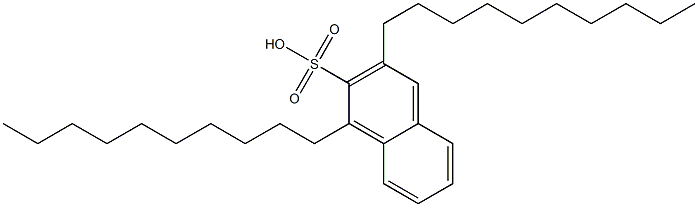 1,3-Didecyl-2-naphthalenesulfonic acid 结构式