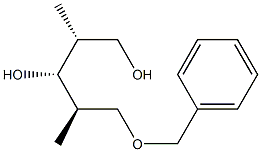 (2R,3R,4R)-5-Benzyloxy-2,4-dimethyl-1,3-pentanediol 结构式