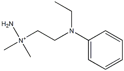 1-[2-[(Ethyl)phenylamino]ethyl]-1,1-dimethylhydrazinium 结构式