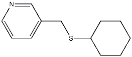 3-[(Cyclohexylthio)methyl]pyridine 结构式