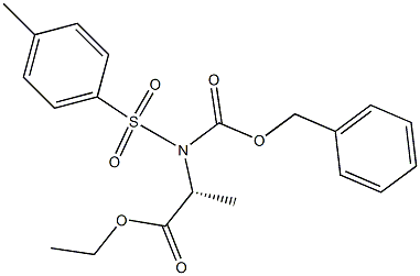 N-Tosyl-N-(benzyloxycarbonyl)-D-alanine ethyl ester 结构式