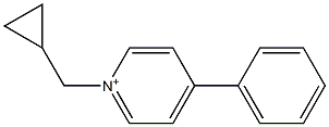1-Cyclopropylmethyl-4-(phenyl)pyridinium 结构式