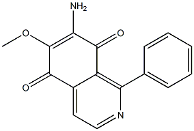 7-Amino-6-methoxy-1-phenylisoquinoline-5,8-dione 结构式